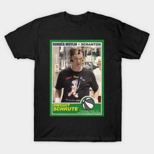 Dwight Schrute Basketball Trading Card T-Shirt